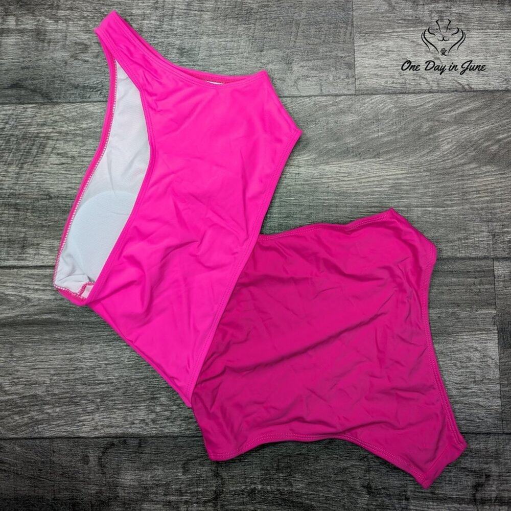Sweatyrocks One Shoulder Color Block One Piece Sw… - image 6